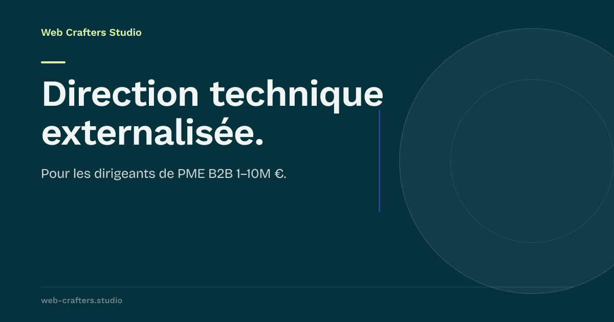 Web Crafters Studio — DSI externalisée pour PME